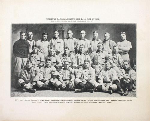 1904 Sporting Boiler Supplements #NNO 1904 Pittsburgh Pirates Team Photo Front