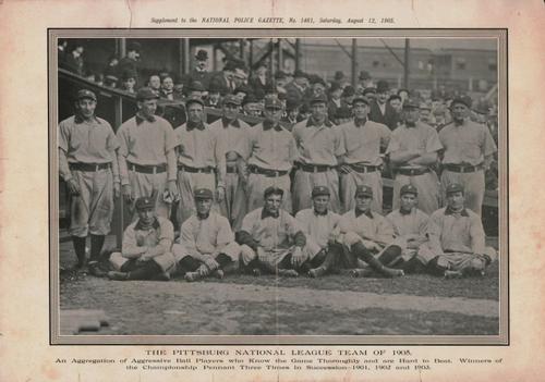 1901-17 Police Gazette Supplements (M128) #NNO 1905 Pittsburgh Team Front
