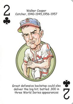 2006 Hero Decks St. Louis Cardinals Baseball Heroes Playing Cards #2♣ Walker Cooper Front