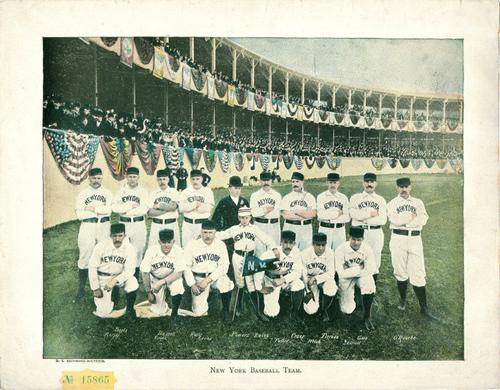 1892 New York Recorder Souvenir Supplements #NNO New York Baseball Team Composite Front