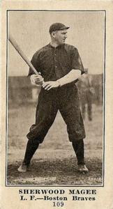 1916 Weil Baking (D329) #109 Sherry Magee Front