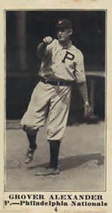 1916 Globe Clothing (H801-9) #4 Grover Alexander Front