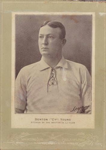 1902-11 Sporting Life Cabinets W600 #NNO Cy Young Front