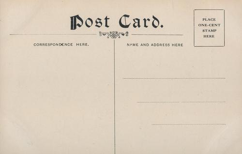 1908 F.J. Offerman Postcards #NNO Hunter Hill Back