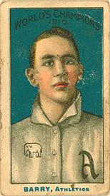 1910 Nadja Caramels Philadelphia Athletics (E104-1) #NNO Jack Barry Front