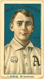 1910 Nadja Caramels Philadelphia Athletics (E104-1) #NNO Bris Lord Front