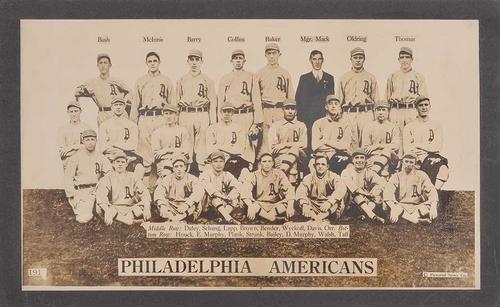 1913 Fatima Teams Premiums (T200) #NNO Philadelphia Athletics Team Photo Front