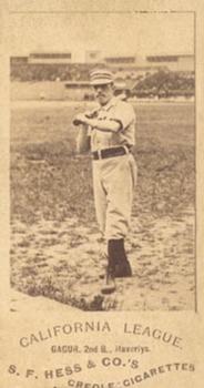 1888 S.F. Hess California League Minors (N338-1) #NNO Charlie Gagus Front