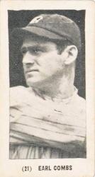 1931 W-UNC Strip Cards (W-UNC) #21 Earle Combs Front