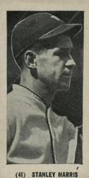1931 W-UNC Strip Cards (W-UNC) #41 Stanley Harris Front