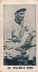 1931 W-UNC Strip Cards (W-UNC) #46 Bill Terry Front