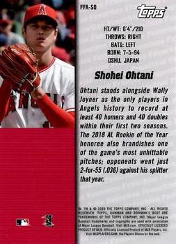 2020 Bowman's Best - 2000 Franchise Favorites #FFA-SO Shohei Ohtani Back