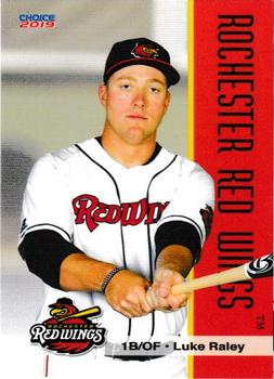 2019 Choice Rochester Red Wings #11 Luke Raley Front