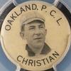 1912 Whitehead & Hoag Pacific Coast League Pins (PM5) #NNO Tyler Christian Front
