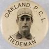 1912 Whitehead & Hoag Pacific Coast League Pins (PM5) #NNO John Tiedemann Front
