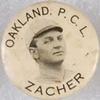 1912 Whitehead & Hoag Pacific Coast League Pins (PM5) #NNO Elmer Zacher Front