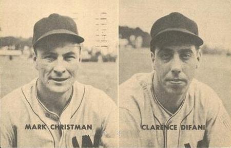 1948 Gunther Beer Postcards (PC797) #NNO Mark Christman / Clarence Difani Front