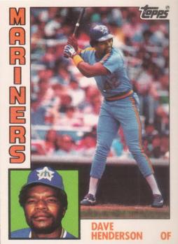 1984 Topps - Collector's Edition (Tiffany) #154 Dave Henderson Front