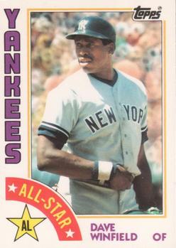 1984 Topps - Collector's Edition (Tiffany) #402 Dave Winfield Front