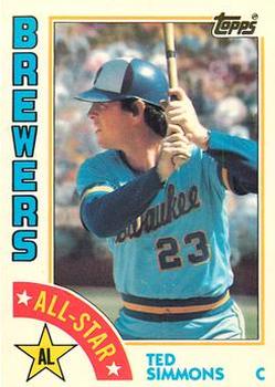 1984 Topps - Collector's Edition (Tiffany) #404 Ted Simmons Front