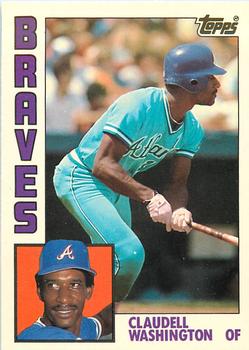 1984 Topps - Collector's Edition (Tiffany) #410 Claudell Washington Front