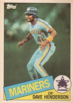 1985 Topps - Collector's Edition (Tiffany) #344 Dave Henderson Front