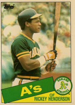 1985 Topps - Collector's Edition (Tiffany) #115 Rickey Henderson Front