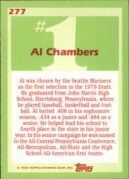 1985 Topps - Collector's Edition (Tiffany) #277 Al Chambers Back