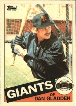 1985 Topps - Collector's Edition (Tiffany) #386 Dan Gladden Front