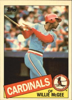 1985 Topps - Collector's Edition (Tiffany) #757 Willie McGee Front