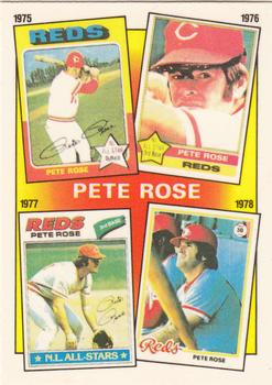1986 Topps - Collector's Edition (Tiffany) #5 The Pete Rose Years: 1975-1978 Front