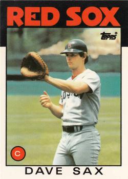 1986 Topps - Collector's Edition (Tiffany) #307 Dave Sax Front
