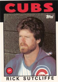 1986 Topps - Collector's Edition (Tiffany) #330 Rick Sutcliffe Front