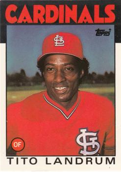 1986 Topps - Collector's Edition (Tiffany) #498 Tito Landrum Front