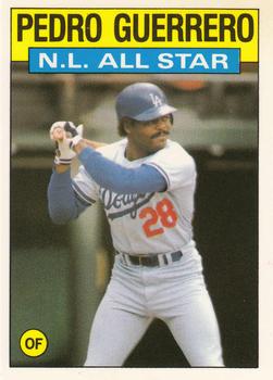 1986 Topps - Collector's Edition (Tiffany) #706 Pedro Guerrero Front