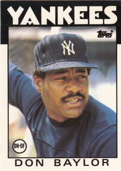 1986 Topps - Collector's Edition (Tiffany) #765 Don Baylor Front