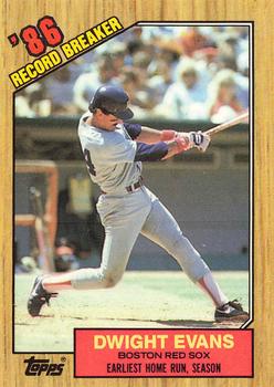 1987 Topps - Collector's Edition (Tiffany) #3 Dwight Evans Front