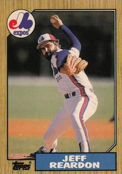 1987 Topps - Collector's Edition (Tiffany) #165 Jeff Reardon Front
