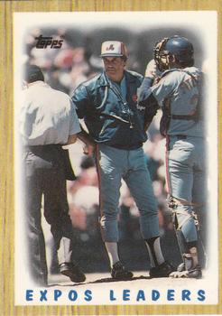 1987 Topps - Collector's Edition (Tiffany) #381 Expos Leaders Front