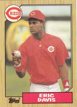 1987 Topps - Collector's Edition (Tiffany) #412 Eric Davis Front