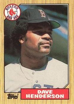 1987 Topps - Collector's Edition (Tiffany) #452 Dave Henderson Front