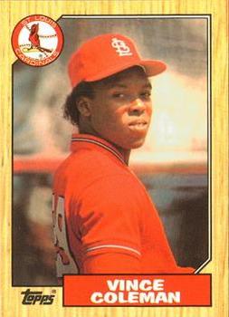 1987 Topps - Collector's Edition (Tiffany) #590 Vince Coleman Front