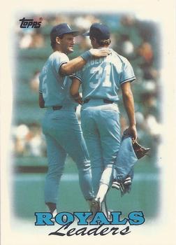1988 Topps - Collector's Edition (Tiffany) #141 Royals Leaders Front