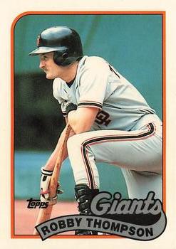 1989 Topps - Collector's Edition (Tiffany) #15 Robby Thompson Front