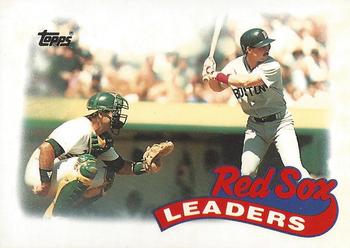 1989 Topps - Collector's Edition (Tiffany) #321 Red Sox Leaders Front