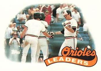 1989 Topps - Collector's Edition (Tiffany) #381 Orioles Leaders Front