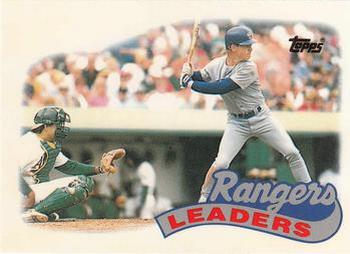 1989 Topps - Collector's Edition (Tiffany) #729 Rangers Leaders Front