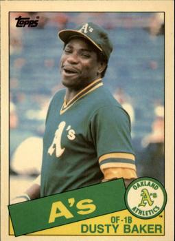 1985 Topps Traded - Limited Edition (Tiffany) #4T Dusty Baker Front