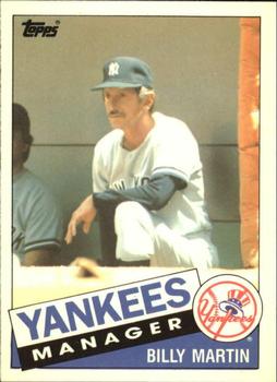 1985 Topps Traded - Limited Edition (Tiffany) #78T Billy Martin Front