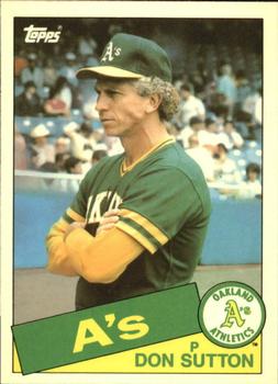 1985 Topps Traded - Limited Edition (Tiffany) #116T Don Sutton Front